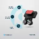 باورولوجي كاميرا لوحة القيادة ثنائية العدسة - لون أسود 