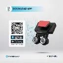 باورولوجي كاميرا لوحة القيادة ثنائية العدسة - لون أسود 