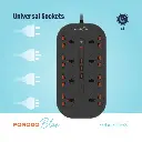 توصيلة كهرب 8 مقابس 3 متر مع مخارج يو اس بي بورودو بلو Porodo Blue 8 Ac Power