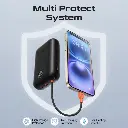 بروميت باور بانك  فائق السرعة 35 وات فائق الصغر بسعة 30000 مللي أمبير/ساعة مع كابل USB-C ولايتنينج مدمج 