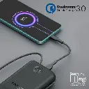 بروميت باور بانك  فائق السرعة 35 وات فائق الصغر بسعة 30000 مللي أمبير/ساعة مع كابل USB-C ولايتنينج مدمج 