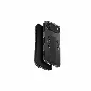 Unique Hybrid Holder Pro MagSafe iPhone 17 Air Case with Grip and Camera Stand - Smoke Black 