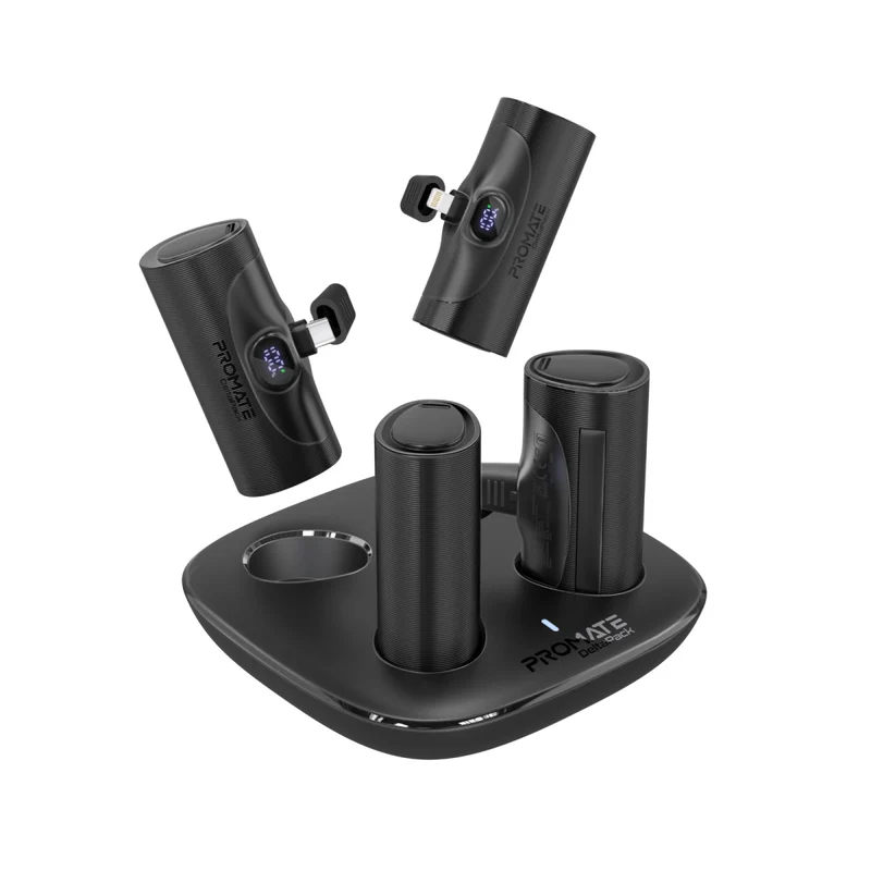 Promate-4 x 5000mAh Power Bank Set with Charging Case • 20W Power Delivery