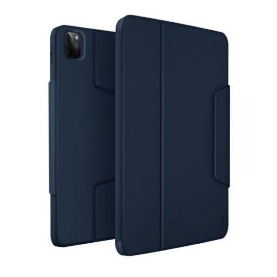 كفر UNIQ ROVUS المغناطيسي القابل للفصل 360 درجة لجهاز iPad Pro 11 2022/21 AIR 10.9 بوصة 2022/20 - أزرق بحري