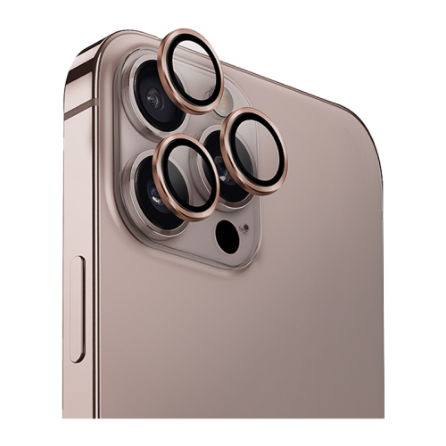 Uniq Optix Camera Lens Protector for iPhone 16/15/14 Pro & Pro Max – Taupe Gold