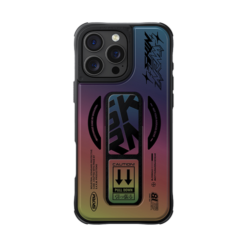 SkinArma Kira Kobai MagSafe Case With Grip Stand for iPhone 16 Pro - Hologram