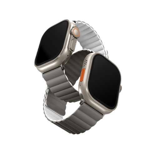 Uniq Revix Reversible Strap for Apple Watch 49/45/44mm - Ash Grey / Dove White