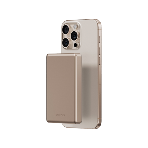 Energea AluPac Ultra Light Aluminum MagSafe 10000mAh Power Bank - Gold
