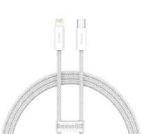 BASEUS Dynamic Series USB-C TO Lightning 20W PD 1m, WHITE‏ (نسخة)