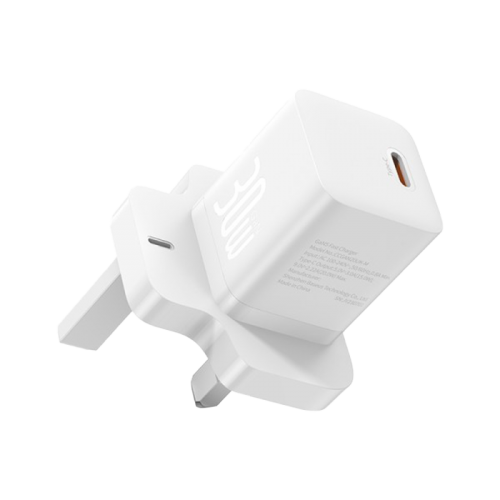 Baseus GaN5 1-Port USB-C 30W Fast Mini Wall Charger - Moon White