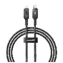 بيسوس غير قابلة للكسر الإصدار سريع الشحن تايب-سي إلى لايتننج كابل - 1 متر / 20 واط / مجموعة أسود