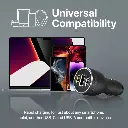 بروميت شاحن سيارة بقوة 120 واط مع منافذ توصيل الطاقة المزدوجة PROMAT والشحن السريع 