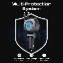  بروميت شاحن سيارة  متعدد المنافذ بقوة 88 وات مع كابلات USB-C مزدوجة قابلة للسحب 