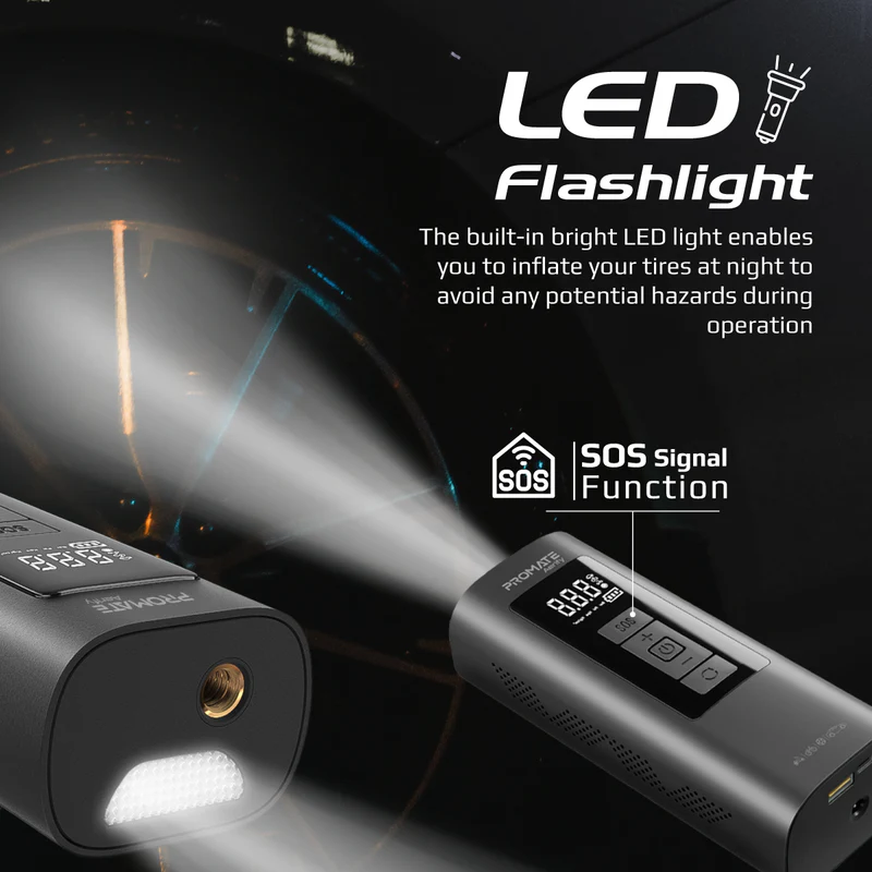 بروميت ضاغط هواء محمول -150PSI مع بنك طاقة - أسود 