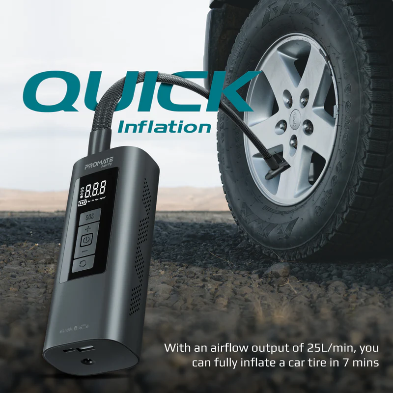 بروميت ضاغط هواء محمول -150PSI مع بنك طاقة - أسود 