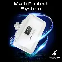 Promate Ultra-Compact Fast Charging Power Bank with Dual folding USB-C and Lightning Connectors White