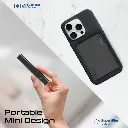  بروميت باور بانك فائق النحافة مصنوع من الألومنيوم بسعة 10000 مللي أمبير/ساعة، متوافق مع تقنية الشحن اللاسلكي ماجسيف  