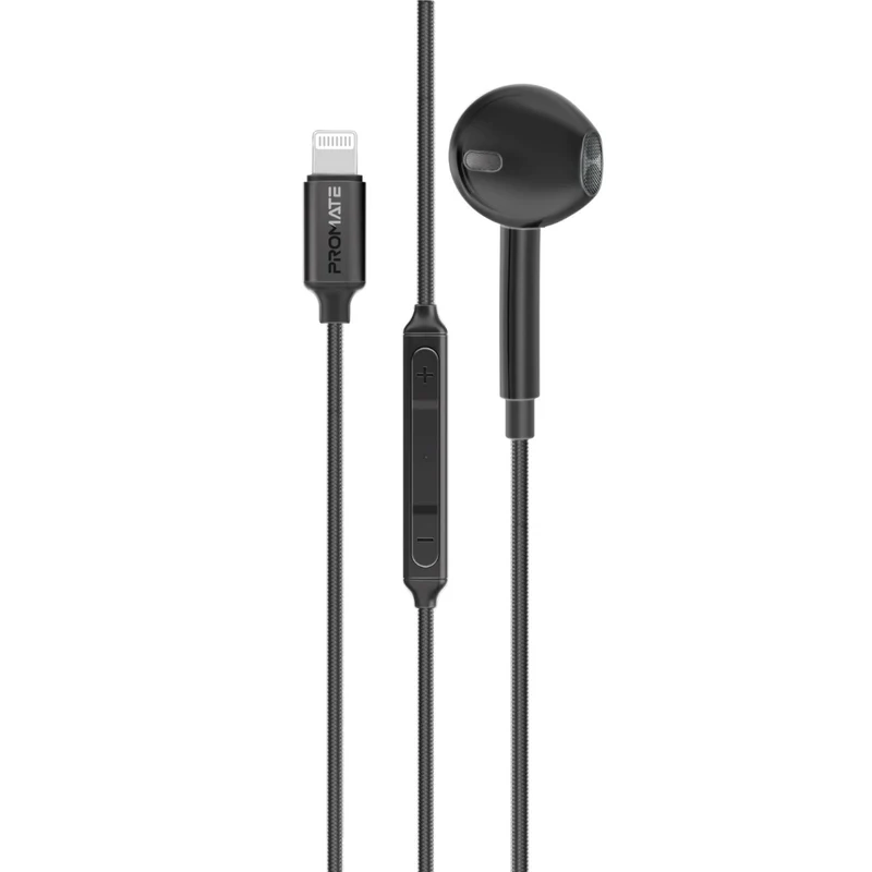 Promate MonoPod-LT Wired Mono Earphone with Lightning Connector