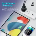 بروميت مجموعة محول ثنائي المنفذ 25 وات مع كابل USB-C للشحن السريع 60 وات 