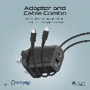 بروميت محول طاقة 25 وات ثنائي المنفذ مع كابل تايب سي إلى لايتنينج فائق السرعة 