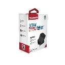 بروميت محول شحن سريع  بقوة 33 واط - أسود