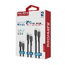 بروميت مجموعة كابلات  USB-C إلى Lightning عالية القوة 27 واط، 3 قطع 