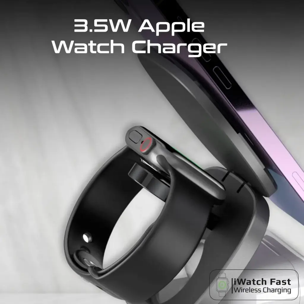  بروميت محطة شحن لاسلكية قابلة للطي بقوة 65 واط GaNFast متوافقة مع ماجسيف