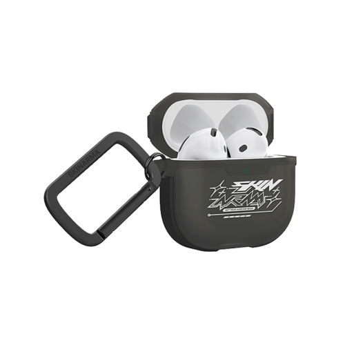 سكين ارما كينزوكو - كفر حماية لسماعات ايربودز الجيل الرابع - اسود شفاف