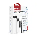  بروميت سماعات أذن ستيريو سلكية ENC  مريحة داخل الأذن بمنفذ USB-C باللون الأسود 