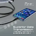 بروميت كابل شحن ومزامنة بيانات عالي القوة مع موصل يو اس بي الى لايتنينج 