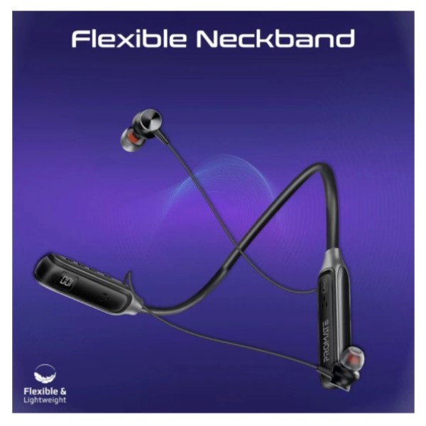 بروميت سماعات أذن لاسلكية لوش ديناميك، لون أسود 