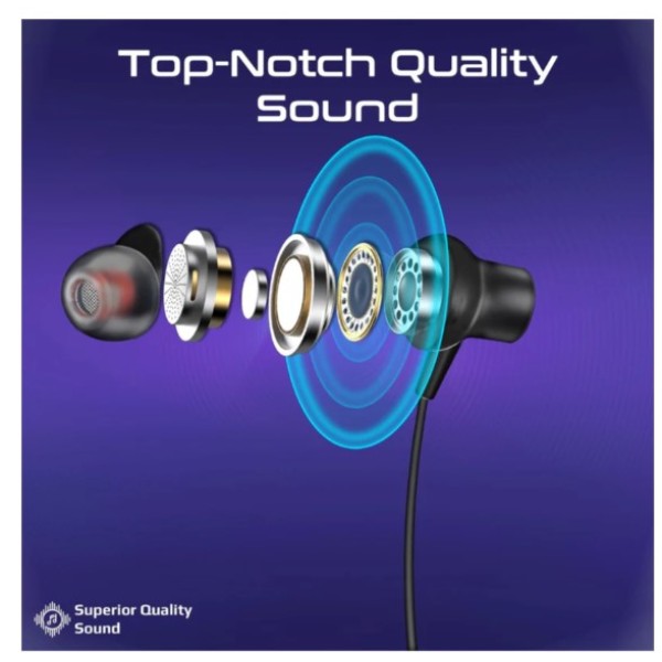 بروميت سماعات أذن لاسلكية لوش ديناميك، لون أسود 