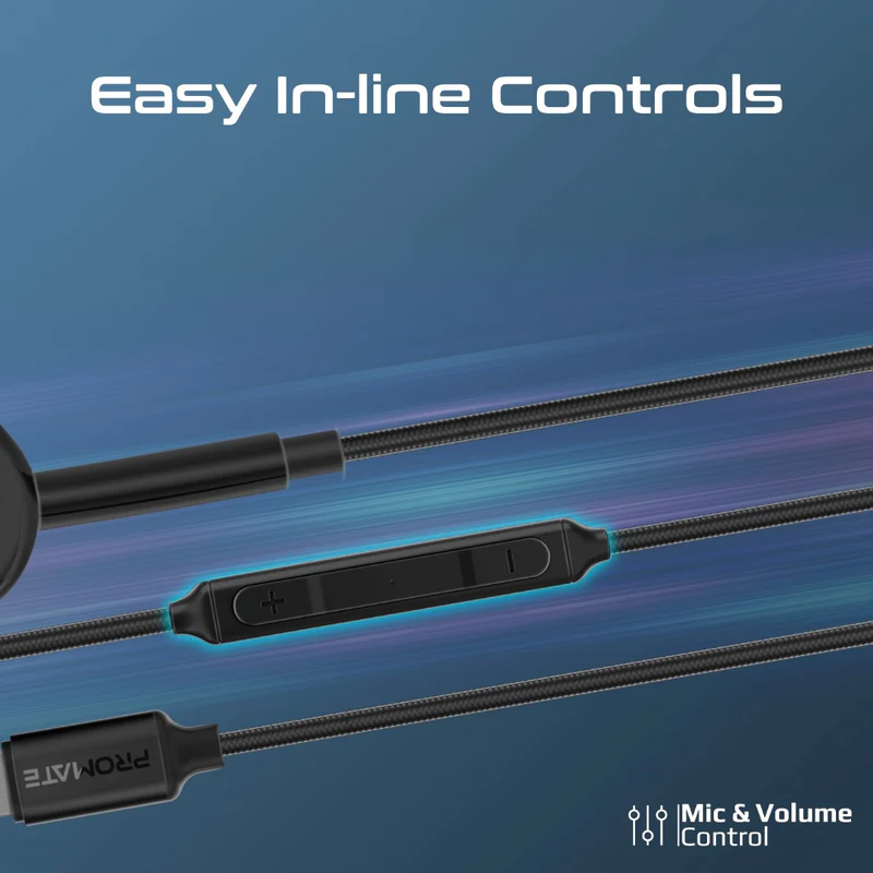 بروميت سماعة  MonoPod-LT السلكية أحادية الصوت مع موصل لايتنينج /اسود