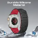 Promate Premium Magnetic Silicone Watch Band Black