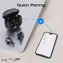 Promate High-Definition Hybrid ANC TWS  Earbuds with IntelliTouch black