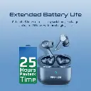 Promate High-Definition ANC TWS Earphones with intellitouch blue