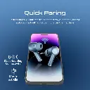 Promate High-Definition ANC TWS Earphones with intellitouch blue