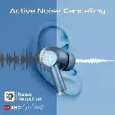 Promate High-Definition ANC TWS Earphones with intellitouch blue