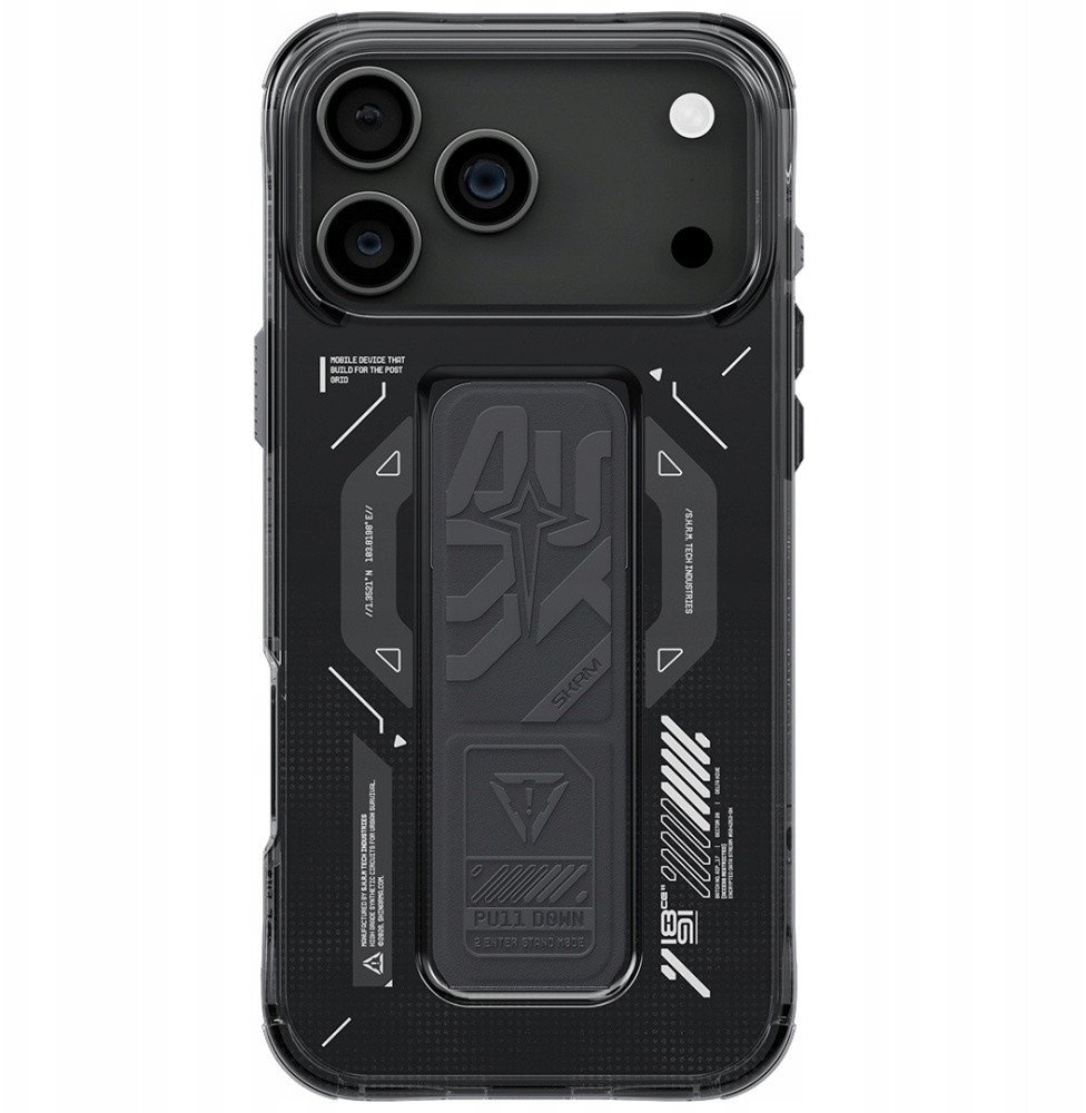 SkinArma Helio MagSafe Case With Grip Stand for iPhone 17 PRO MAX-Graphite