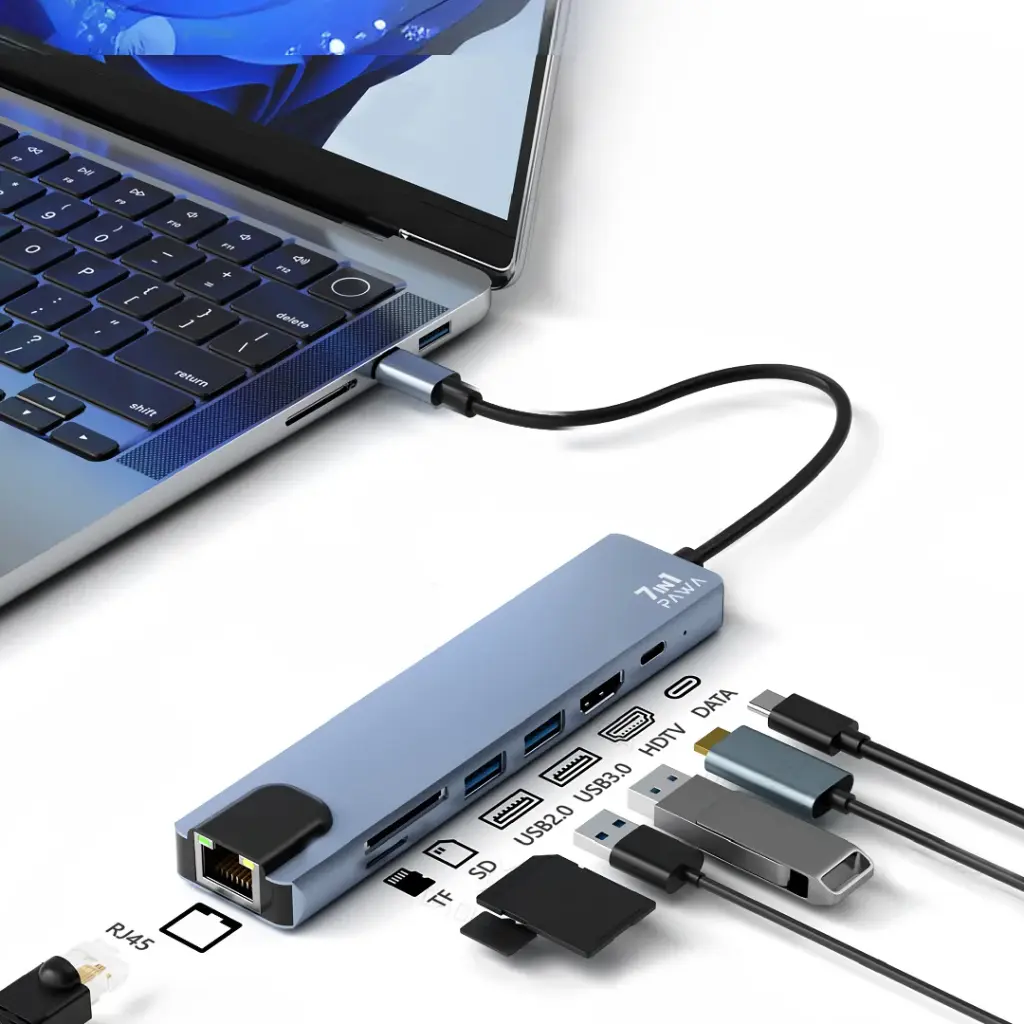 PAWA 7 in1 USB-C HUB With 4K HDMI