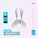 PAWA Levin Braided Cable USB-C to USB-C 60W -1.2M GREY TITANIUM