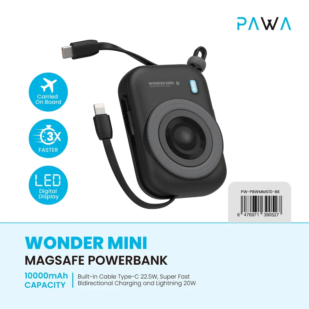 PAWA Wonder Mini Magsafe Powerbank - 10000mAh  