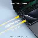 AOHI 140W PD 3.1 USB C to USB C Fast-Charging Silky Cable 1m/3.3ft 