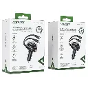  Acefast Car charger 53W, 2xUSB-C, with retractable cable B13 -(black) 