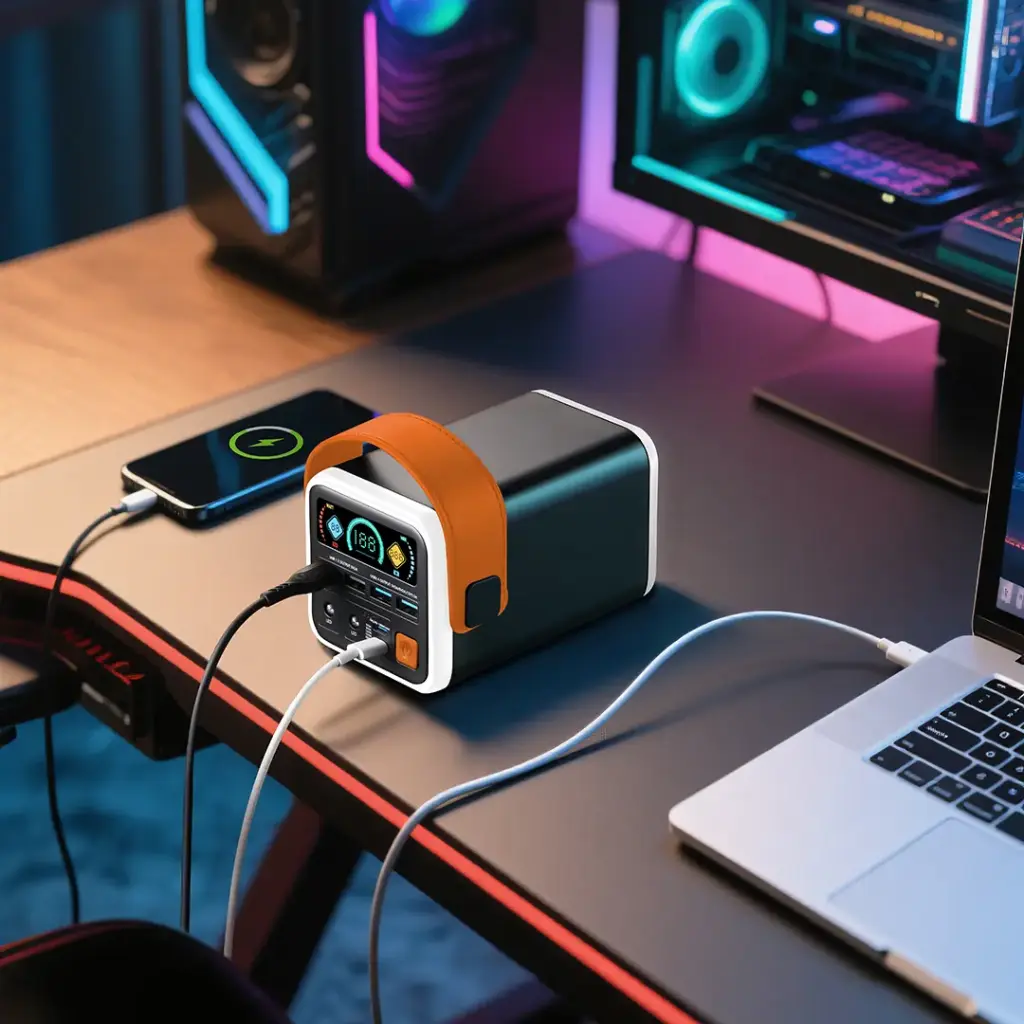 Porodo Cappadoc 60000mAh Multi-Port Power Bank with TFT Display - Black 