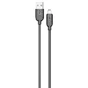 Porodo Silicone USB-A To Lightning Cable - Black 