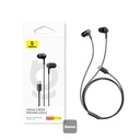 Baseus Encok CZ11 Type-C سماعة رأس سلكية، سماعة داخل الأذن USB-C مع ميكروفون - أسود