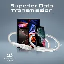           Promate High Tensile Strength Data & Charge USB-C Cable white