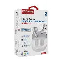 Promate High-Definition Hybrid ANC TWS Earbuds with IntelliTouch white