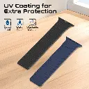 بروميت سوار ساعة سيليكون مغناطيسي فاخر باللون الأزرق الداكن 